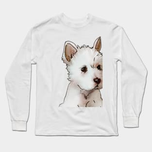 Puppy Westie Long Sleeve T-Shirt